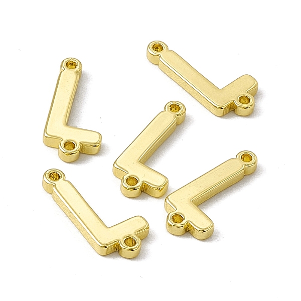 

PandaHall Rack Plating Brass Connector Charms, Real 18K Gold Plated, Long-Lasting Plated, Cadmium Free & Nickel Free & Lead Free, Letter...