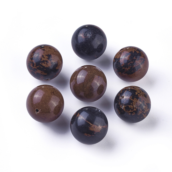Natürliche Mahagoni Obsidian Perlen