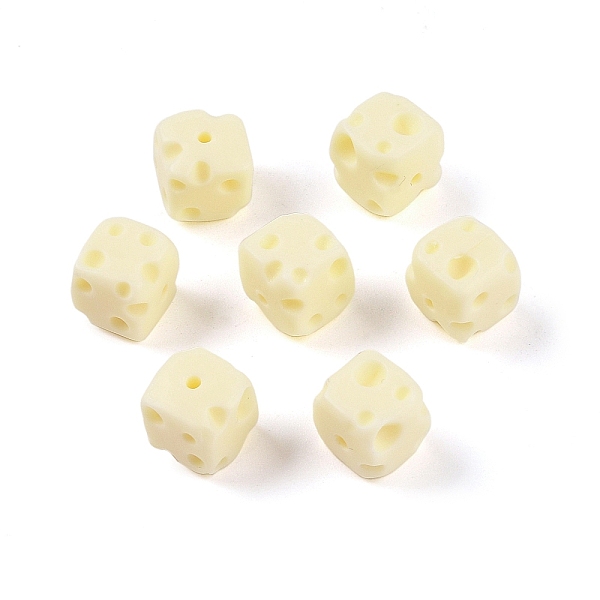 

PandaHall Synthetic Shell & Resin Beads, Cube Cheese, Beige, 9.5x9.5x9.5mm, Hole: 1.2mm Other Sea Shell Cube Yellow