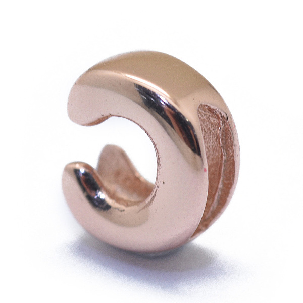 

PandaHall 925 Sterling Silver European Beads, Large Hole Beads, Letter, Rose Gold, Letter.C, 8x6.5x3.5mm, Hole: 5x2mm Sterling Silver Letter...