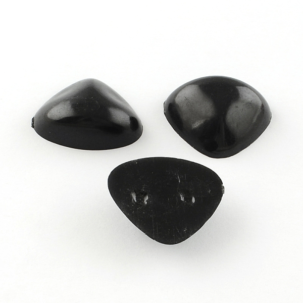 

PandaHall Nose Plastic Cabochons for DIY Scrapbooking Crafts, Toy Accessories, Black, 20x25x9mm, about 500pcs/bag Plastic