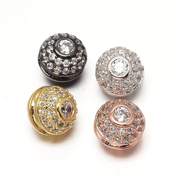 

PandaHall Brass Micro Pave Grade AAA Cubic Zirconia Beads, Round, Cadmium Free & Nickel Free & Lead Free, Mixed Color, 10mm, Hole: 1mm...