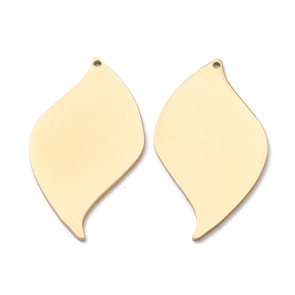 

PandaHall 304 Stainless Steel Pendants, Stamping Blank Tag, Leaf, Golden, 40x20.5x1mm, Hole: 1.2mm 304 Stainless Steel Leaf