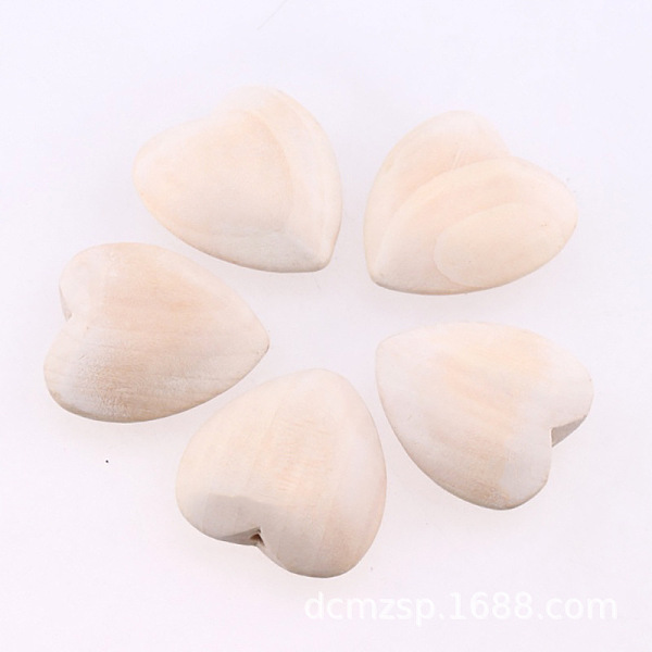 

PandaHall Chinese Cherry Wood Beads, Flat, Heart, BurlyWood, 20x20mm, Hole: 2mm Wood Heart Orange
