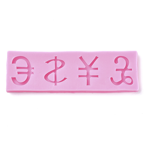 

PandaHall Food Grade Silicone Molds, Fondant Molds, For DIY Cake Decoration, Chocolate, Candy, UV Resin & Epoxy Resin Jewelry Making, Money..., Pink