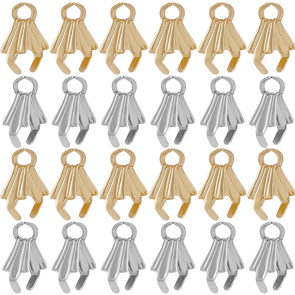 

PandaHall SUNNYCLUE 100Pcs 2 Colors Stainless Steel Ice Pick Pinch Bails, Golden & Stainless Steel Color, 8x3x7.5mm, Hole: 1.5mm, Pin: 0.9mm...