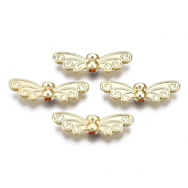

PandaHall Rack Plating Alloy Beads, Cadmium Free & Lead Free, Butterfly, Light Gold, 6.5x22x3.5mm, Hole: 1.5mm Alloy Butterfly