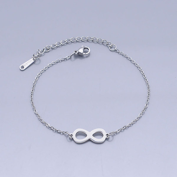 

PandaHall 201 Stainless Steel Link Bracelets, with Lobster Claw Clasps, Infinity, Stainless Steel Color, 6-3/4 inch~6-7/8 inch(17.2~17.3cm)...