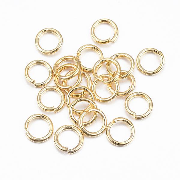 

PandaHall 304 Stainless Steel Jump Rings, Open Jump Rings, Golden, 20 Gauge, 5x0.8mm, Inner Diameter: 3.5mm 304 Stainless Steel