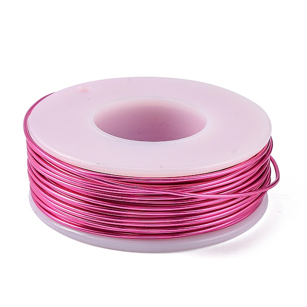 

PandaHall Round Aluminum Wire, Hot Pink, 18 Gauge, 1mm, about 23m/roll Aluminum Round Pink