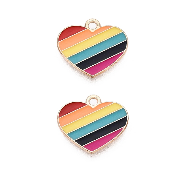 Pendentifs en émail d'alliage de fierté de couleur arc-en-ciel
