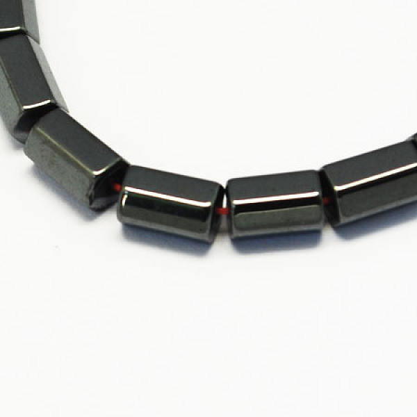 

PandaHall Non-magnetic Synthetic Hematite Beads Strands, Grade A, Faceted, Column, Black, 6x4mm, Hole: 0.5mm Non-magnetic Hematite Column...