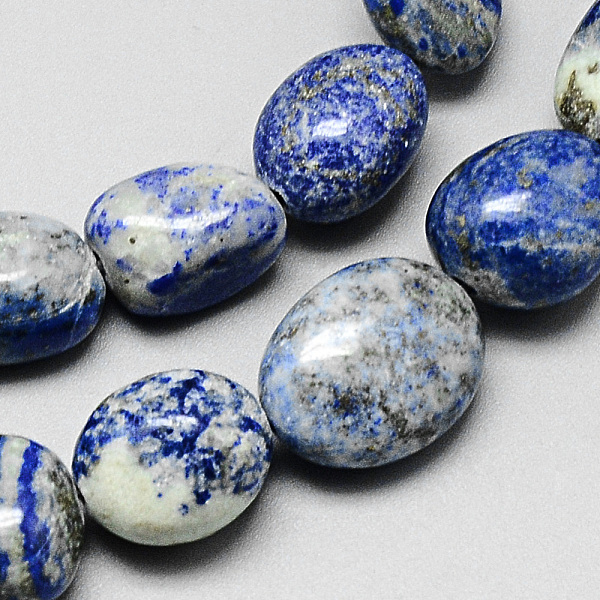 

PandaHall Natural Lapis Lazuli Beads Strands, Tumbled Stone, Nuggets, 10~20x9~15x8~13mm, Hole: 1~2mm, about 29pcs/strand, 15.7 inch Lapis...