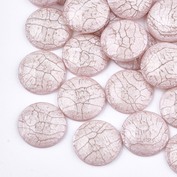 

PandaHall Acrylic Cabochons, with Enamel, Half Round, Pink, 20x5mm Acrylic Half Round Pink
