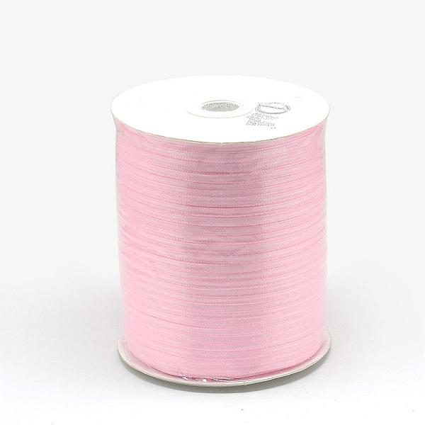 

PandaHall Single Face Satin Ribbon, Polyester Ribbon, Pearl Pink, 1/8 inch(3mm), 880yards/roll(804.672m/roll) Polyester Pink