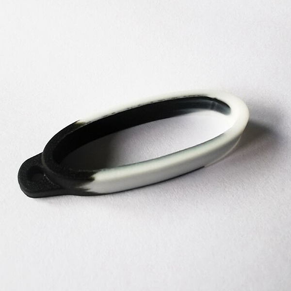 

PandaHall Silicone Pendant, for Electronic Stylus & Lighter Making, Oval, Colorful, 46x8mm Silicone Oval