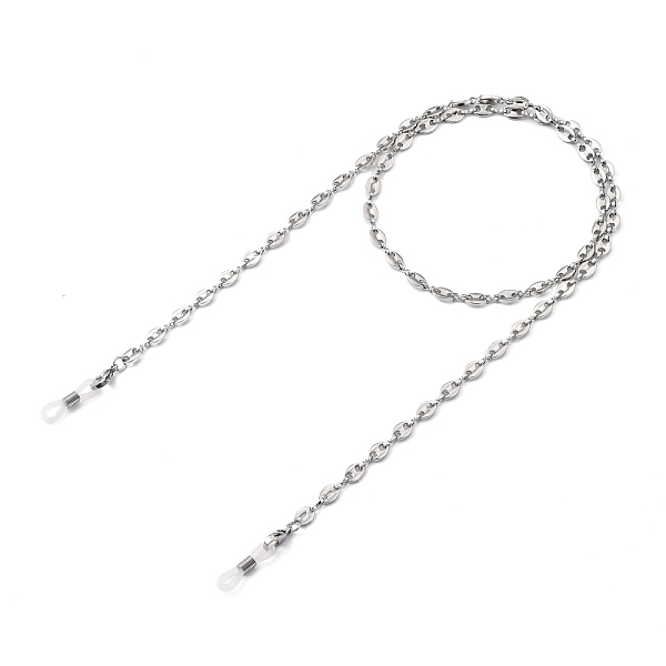 

PandaHall Eyeglasses Chains, Neck Strap for Eyeglasses, with 304 Stainless Steel Coffee Bean Chains, Lobster Claw Clasps and Rubber Loop...