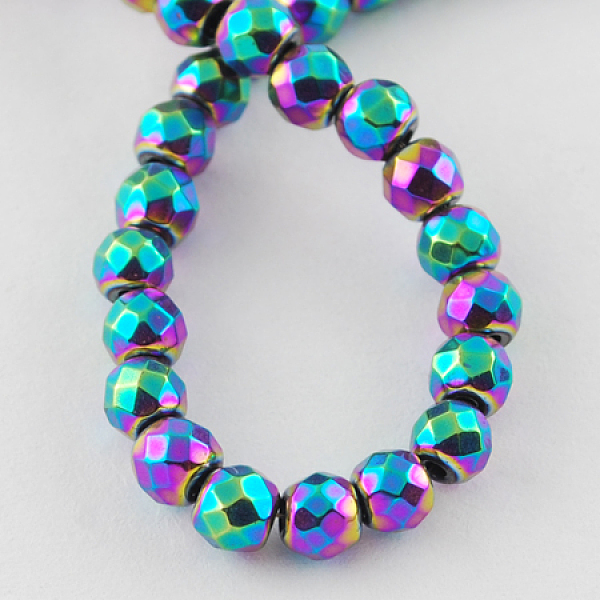

PandaHall Non-magnetic Synthetic Hematite Beads Strands, Grade A, Faceted, Round, Multi-color Plated, 2x2mm, Hole: 1mm Non-magnetic Hematite...