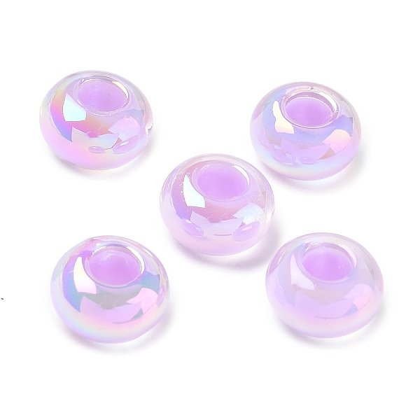 Perlas europeas de resina transparente con recubrimiento UV