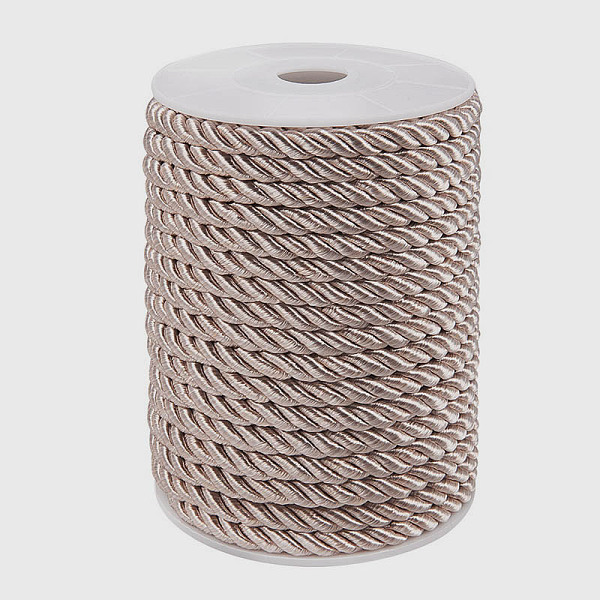 

PandaHall Twisted Nylon Thread, Tan, 5mm, about 18~19yards/roll(16.4m~17.3m/roll) Nylon Orange