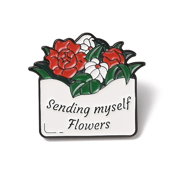 

PandaHall Enamel Pin, Black Alloy Brooches for Backpack Clothes, Red, 27.5x30.5x1.5mm Alloy+Cubic Zirconia Envelope Red