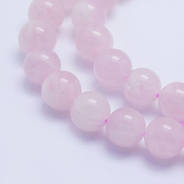 

PandaHall Natural Brazil Rose Quartz Beads Strands, Round, 10mm, Hole: 1mm, about 39pcs/strand, 15.3 inch(39cm) Rose Quartz Round