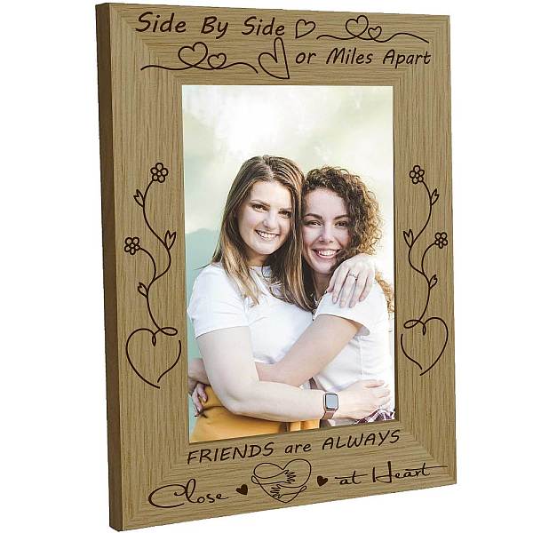 

PandaHall Natural Wood Photo Frames, for Pictures Wall & Tabletop Decor Accessories, Rectangle, Heart, 218x168mm, Inner Diameter: 142x90mm...