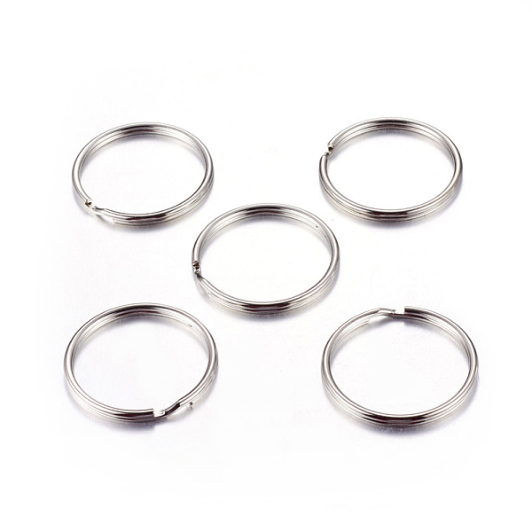 Металлические кольца для ключей с платиновым покрытием подходят для брелка
