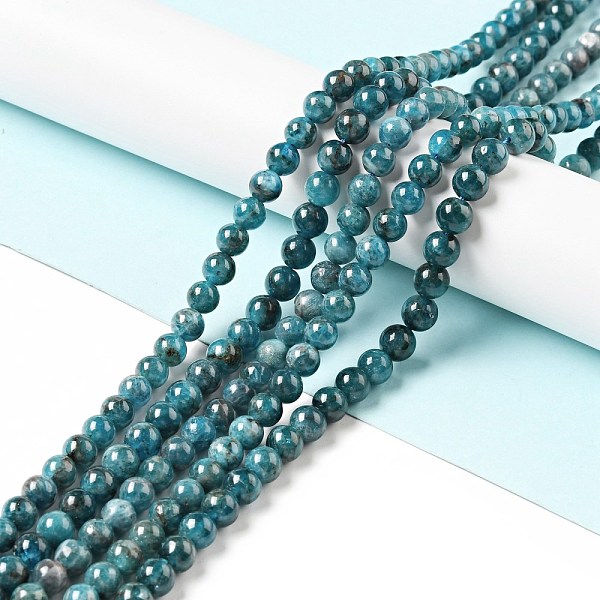 

PandaHall Natural Apatite Beads Strands, Round, 7~7.5mm, Hole: 1mm, about 52pcs/strand, 14.96 inch(38cm) Apatite Round