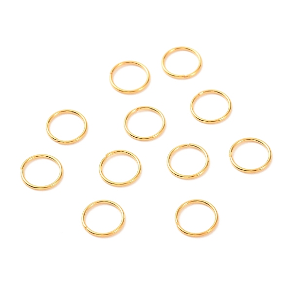 

PandaHall Brass Open Jump Rings, Long-Lasting Plated, Long-Lasting Plated, Round Ring, Real 18K Gold Plated, 20 Gauge, 8x0.8mm, Inner...