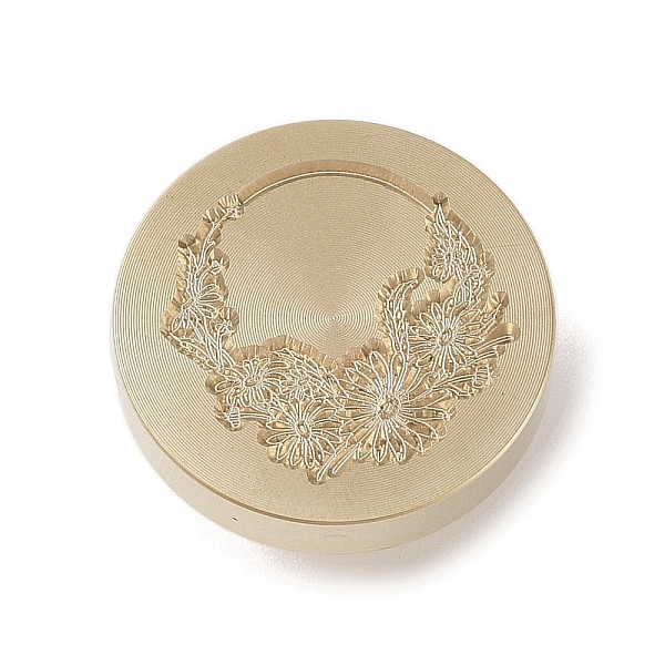 

PandaHall Golden Tone Wax Seal Brass Stamp Head, Floral Collection Pattern, for Wax Seal Stamp, Flower, 25x14mm, Inner Diameter: 7mm Brass...