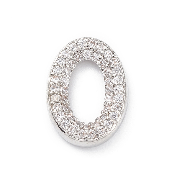 

PandaHall Rack Plating Brass Micro Pave Clear Cubic Zirconia Linking Rings, Oval, Long-Lasting Plated, Cadmium Free & Lead Free, Platinum...