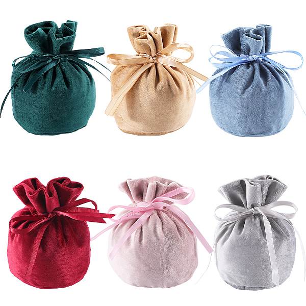 6Pcs 6 Colors Velve… - image