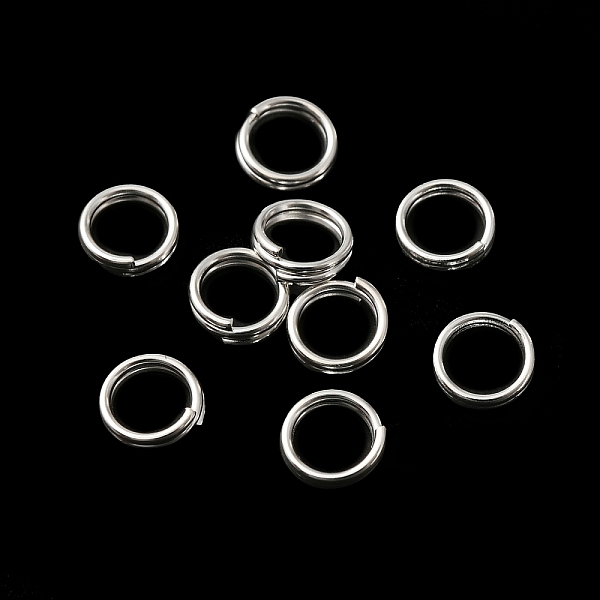 

PandaHall Brass Split Rings, Lead Free & Cadmium Free, Double Loops Jump Rings, 925 Sterling Silver Plated, 21 Gauge, 6x2mm, Inner Diameter...