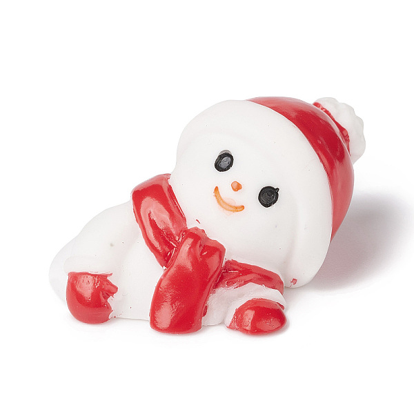 

PandaHall Christmas Style Resin Statue Display Decoration, Micro Landscape Home Decoration, Snowman, 29x32x17mm Resin Snowman White