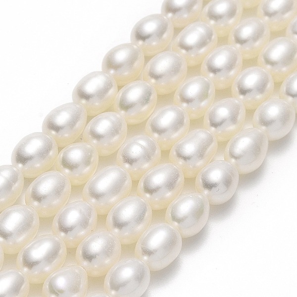 

PandaHall Natural Cultured Freshwater Pearl Beads Strands, Rice, Linen, 6.5~7.5x5~5.5mm, Hole: 0.5mm, about 56pcs/strand, 15.75''(40cm)..., Brown