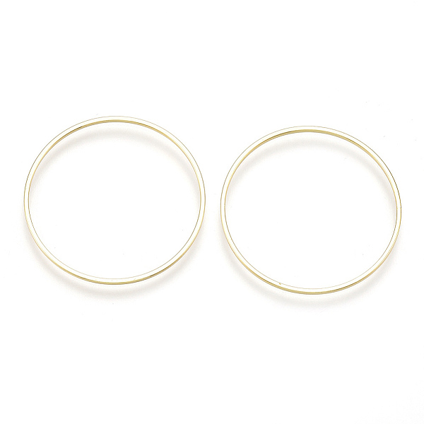 

PandaHall Brass Linking Rings, Ring, Real 18K Gold Plated, 30x1mm Brass Ring