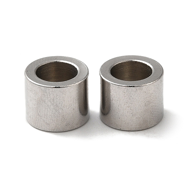 

PandaHall 304 Stainless Steel European Beads, Large Hole Beads, Column, Stainless Steel Color, 10x8mm, Hole: 6.5mm 304 Stainless Steel...