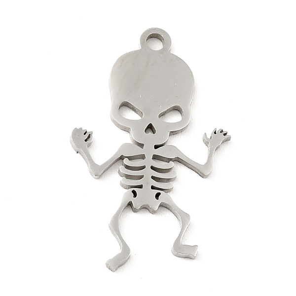 

PandaHall 201 Stainless Steel Pendants, Skull, Stainless Steel Color, 22x13.5x1mm, Hole: 1.5mm 201 Stainless Steel Skull