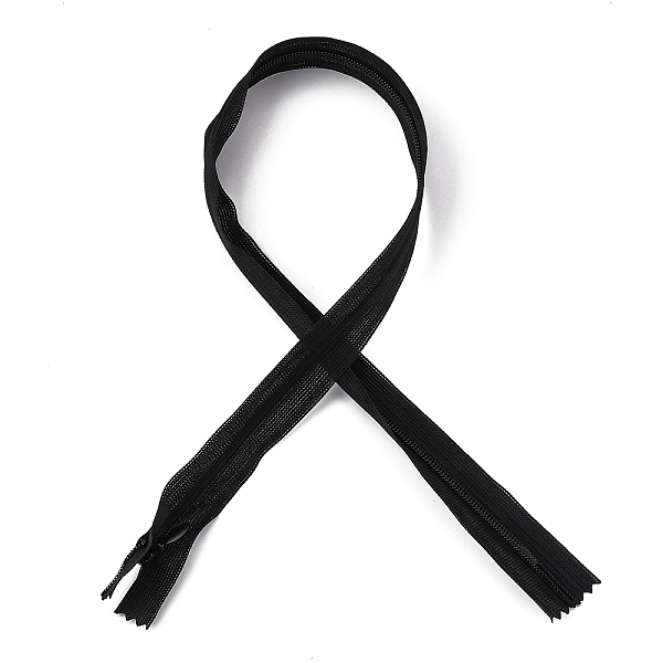

PandaHall Garment Accessories, Nylon Zipper, Zip-fastener Components, Black, 40x2.5cm Nylon Black