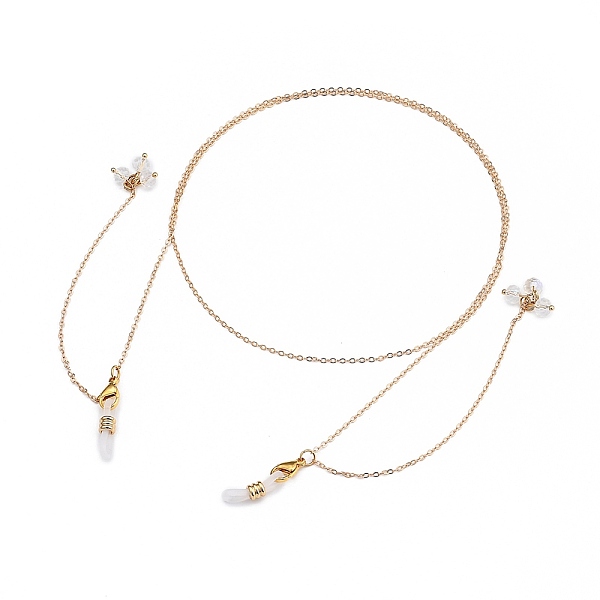 

PandaHall Eyeglasses Chains, Neck Strap for Eyeglasses, with Brass Cable Chains, Natural Pearl, Glass Beads, 304 Stainless Steel Lobster...