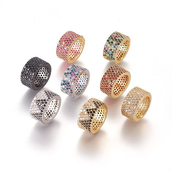

PandaHall Brass Micro Pave Cubic Zirconia Pendants, Column, Mixed Color, 18x9mm, Hole: 13.5mm Brass+Cubic Zirconia Column Multicolor