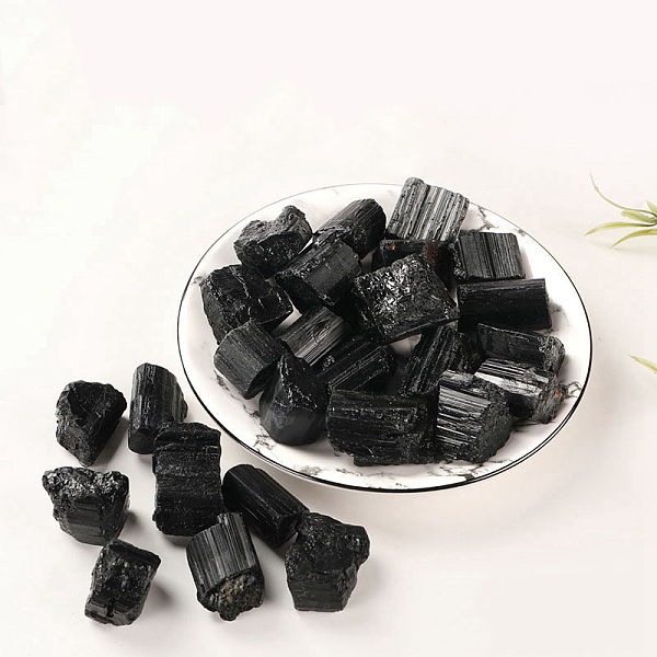 

PandaHall Natural Black Tourmaline Beads, for Aroma Diffuser, Wire Wrapping, Wicca & Reiki Crystal Healing, Display Decorations, Nuggets...