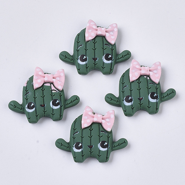 

PandaHall Resin Cabochons, Cactus, Seashell Color, 20x25x6mm Resin Flower