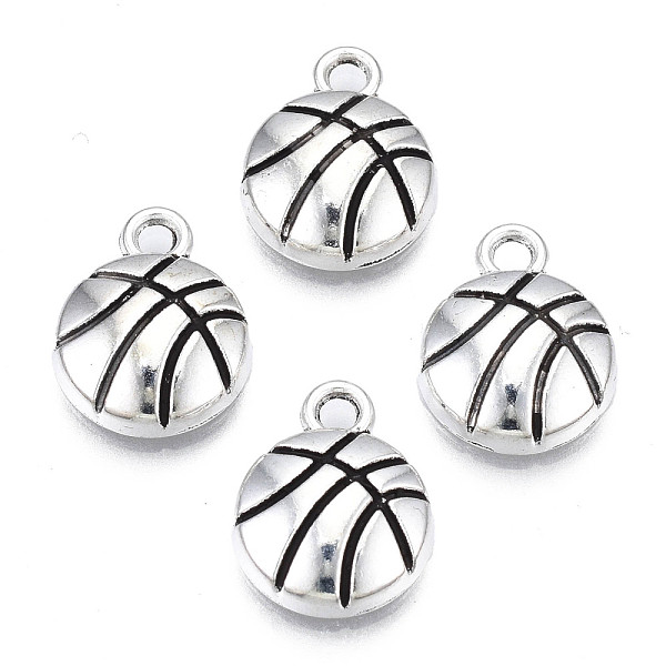 

PandaHall Tibetan Style Alloy Charms, Lead Free & Cadmium Free, Flat Round, Antique Silver, 13.5x10.5x3mm, Hole: 1.8mm, about 640pcs/500g...