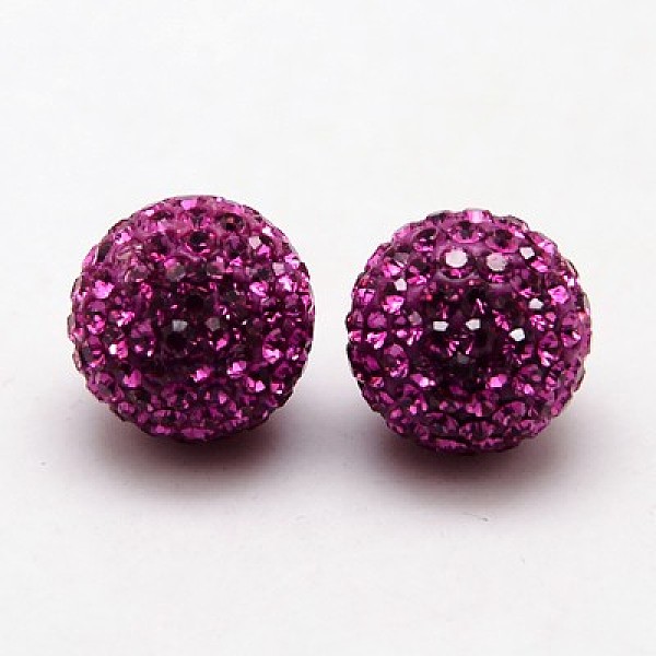 

PandaHall 925 Sterling Silver Austrian Crystal Rhinestone Ear Studs, with Ear Nuts, Round, 502_Fuchsia, 12mm, Pin: 0.8mm Sterling..., Pink