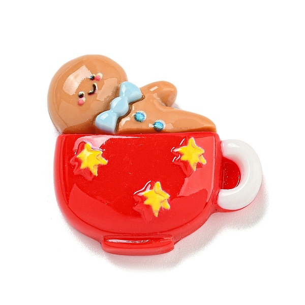 

PandaHall Christmas Opaque Resin Decoden Cabochons, Cup, Tableware, 24x25.5x7mm Resin Tableware Red