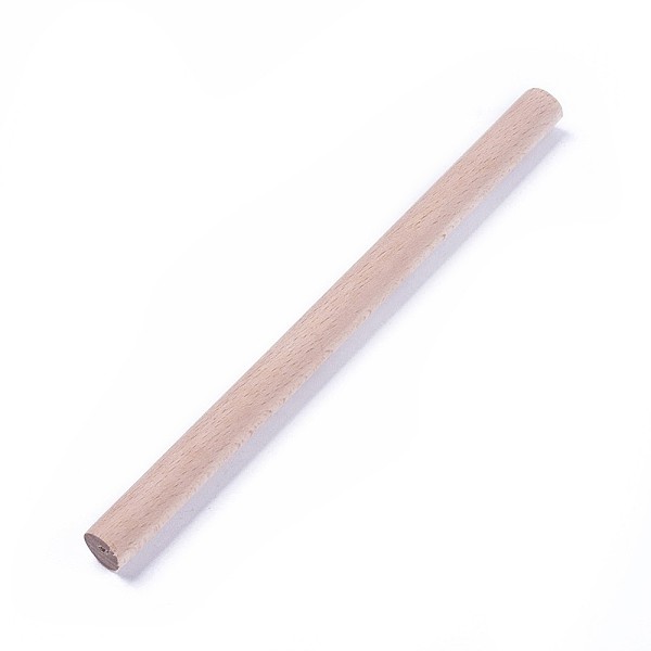 

PandaHall Beech Wooden Round Stick, for Kids Hand Crafts Tools, 15x1cm Wood Orange