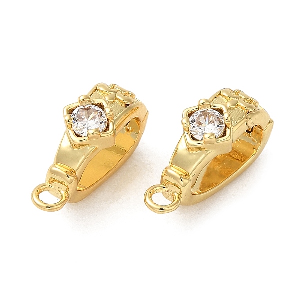 

PandaHall Brass with Cubic Zirconia Enhancer Shortener Bails, Long-Lasting Plated, Cadmium Free & Lead Free, Real 18K Gold Plated...