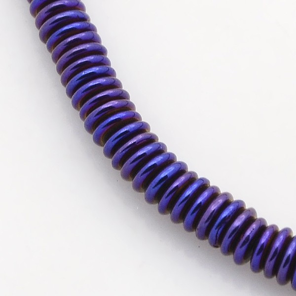 

PandaHall Electroplate Non-magnetic Synthetic Hematite Beads Strands, Heishi Beads, Disc/Flat Round, Mixed Color, 4x1mm, Hole: 1mm, about...